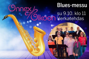 Blues-messu, saksofoni, Gospelkuoro.