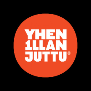 Punainen pallo, jossa teksti Yhen illan juttu.